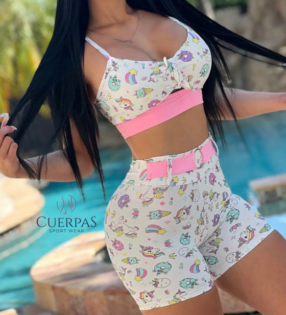 Cool Unicorn Short Set