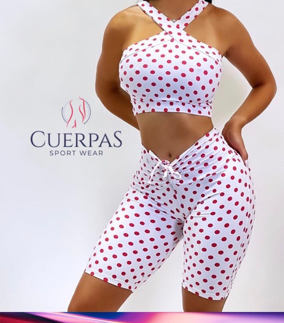 Polka Dots Biker Set